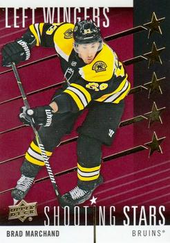 2019-20 Upper Deck - Shooting Stars Left Wingers Red #SSL-4 Brad Marchand Front