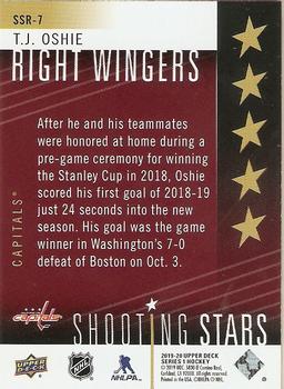 2019-20 Upper Deck - Shooting Stars Right Wingers Red #SSR-7 T.J. Oshie Back