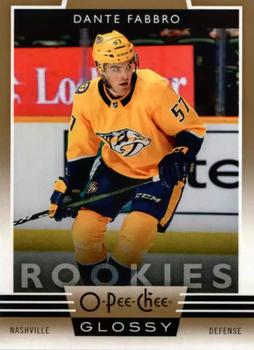 2019-20 Upper Deck - 2019-20 O-Pee-Chee Glossy Rookies Gold #R-3 Dante Fabbro Front