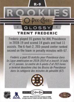 2019-20 Upper Deck - 2019-20 O-Pee-Chee Glossy Rookies Gold #R-9 Trent Frederic Back