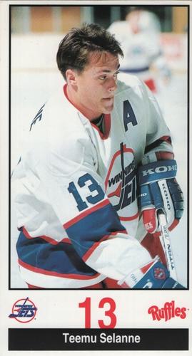 1993-94 Ruffles Winnipeg Jets #NNO Teemu Selanne Front