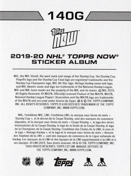 2019-20 Topps Now NHL Stickers - Gold #140G Patrick Kane Back
