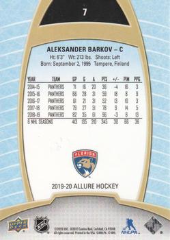 2019-20 Upper Deck Allure #7 Aleksander Barkov Back