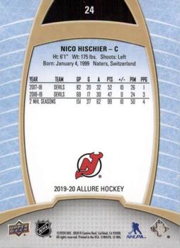 2019-20 Upper Deck Allure #24 Nico Hischier Back