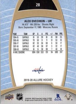 2019-20 Upper Deck Allure #28 Alex Ovechkin Back