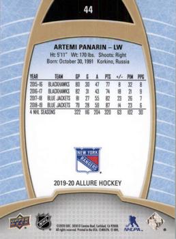 2019-20 Upper Deck Allure #44 Artemi Panarin Back