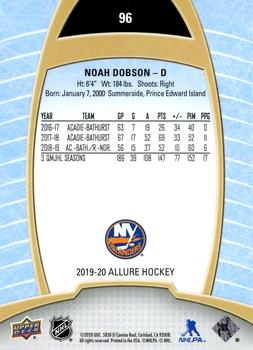 2019-20 Upper Deck Allure #96 Noah Dobson Back