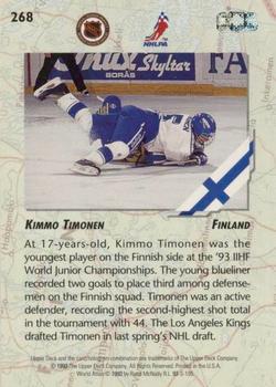 2019-20 Upper Deck - 30th Anniversary Buybacks #268 Kimmo Timonen Back