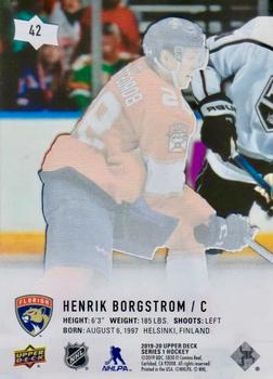 2019-20 Upper Deck - UD Exclusives Clear Cut #42 Henrik Borgstrom Back