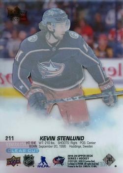 2019-20 Upper Deck - UD Exclusives Clear Cut #211 Kevin Stenlund Back