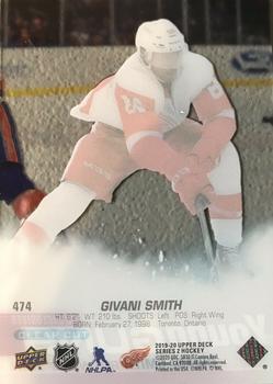2019-20 Upper Deck - UD Exclusives Clear Cut #474 Givani Smith Back