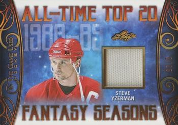 2019-20 Leaf In The Game Used - All-Time Top 20 Fantasy Seasons - Bronze Spectrum Foil #ATFS-18 Steve Yzerman Front