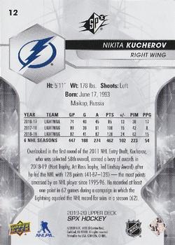 2019-20 SPx #12 Nikita Kucherov Back