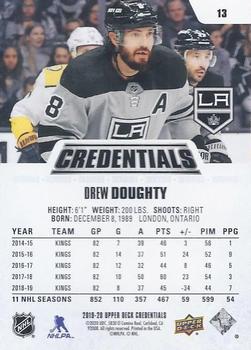 2019-20 Upper Deck Credentials #13 Drew Doughty Back