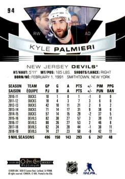 2019-20 O-Pee-Chee Platinum #94 Kyle Palmieri Back