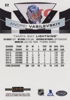 2019-20 O-Pee-Chee Platinum #82 Andrei Vasilevskiy Back