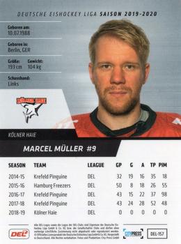 2019-20 Playercards (DEL) #DEL-157 Marcel Muller Back