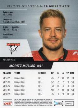 2019-20 Playercards (DEL) #DEL-173 Moritz Muller Back