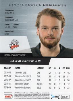 2019-20 Playercards (DEL) #DEL-264 Pascal Grosse Back