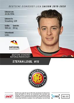 2019-20 Playercards (DEL) #DEL-372 Stefan Loibl Back