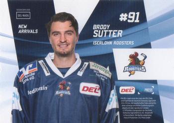 2019-20 Playercards (DEL) - New Arrivals #NA06 Brody Sutter Back