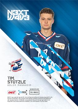 2019-20 Playercards (DEL) - Next Wave #NW02 Tim Stützle Back