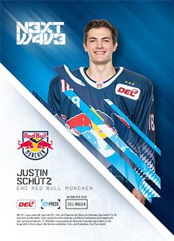 2019-20 Playercards (DEL) - Next Wave #NW04 Justin Schütz Back