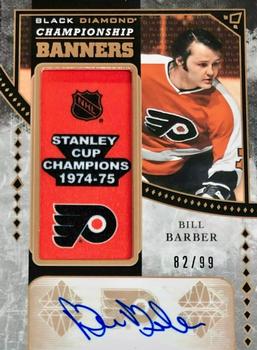 2019-20 Upper Deck Black Diamond - Championship Banners Manufactured Patch Autographs #CB-BB Bill Barber Front