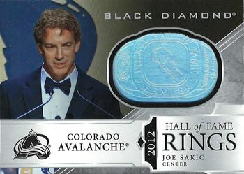 2019-20 Upper Deck Black Diamond - Hall of Fame Rings #HR-JS Joe Sakic Front