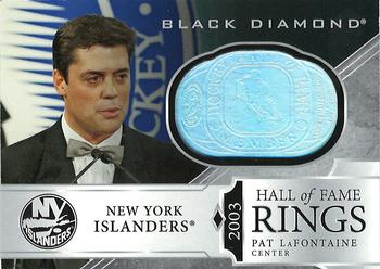2019-20 Upper Deck Black Diamond - Hall of Fame Rings #HR-PL Pat LaFontaine Front