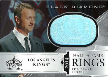 2019-20 Upper Deck Black Diamond - Hall of Fame Rings #HR-RB Rob Blake Front