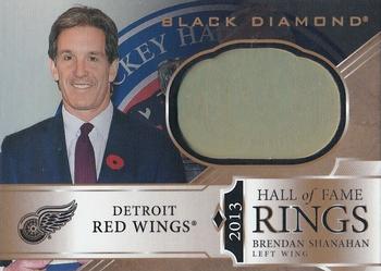 2019-20 Upper Deck Black Diamond - Hall of Fame Rings Gold Spectrum #HR-BS Brendan Shanahan Front