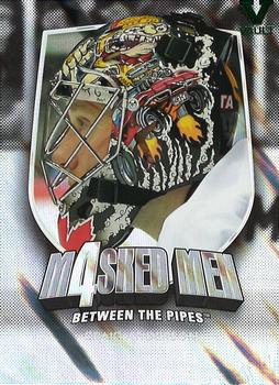 2015-16 In The Game Final Vault - 2011-12 In The Game Between The Pipes Masked Men IV Silver (Green Vault) #MM-01 Craig Anderson Front