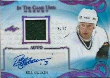 2019-20 Leaf In The Game Used - Autographs - Purple Spectrum Foil #UA-BG1 Bill Guerin Front