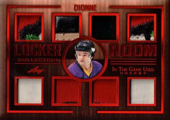 2019-20 Leaf In The Game Used - Locker Room Collection - Red Spectrum Foil #LRC-12 Marcel Dionne Front