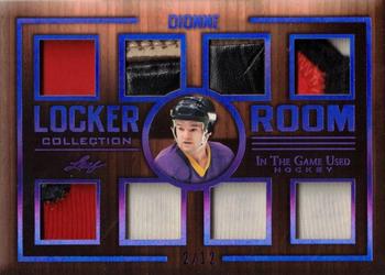 2019-20 Leaf In The Game Used - Locker Room Collection - Purple Spectrum Foil #LRC-12 Marcel Dionne Front