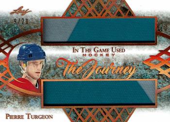 2019-20 Leaf In The Game Used - The Journey - Bronze Spectrum Foil #TJ-13 Pierre Turgeon Front