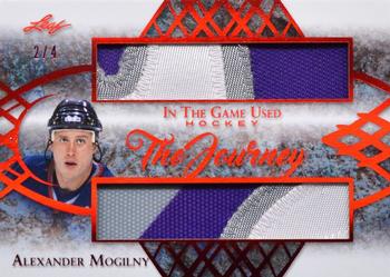 2019-20 Leaf In The Game Used - The Journey - Red Spectrum Foil #TJ-01 Alexander Mogilny Front