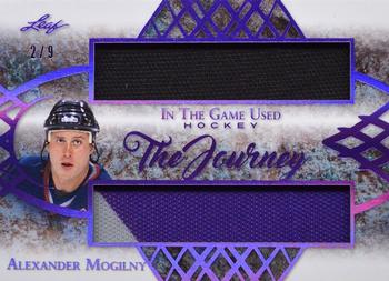 2019-20 Leaf In The Game Used - The Journey - Purple Spectrum Foil #TJ-01 Alexander Mogilny Front