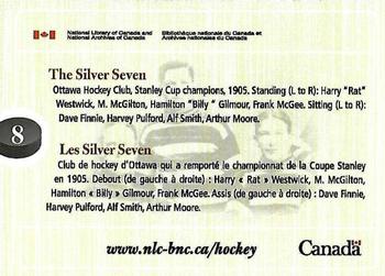 2017 National Library and Archives of Canada Backcheck: A Hockey Retrospective #8 The Silver Seven Back