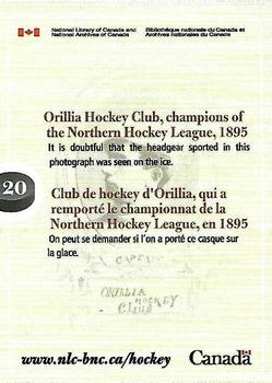 2017 National Library and Archives of Canada Backcheck: A Hockey Retrospective #20 Orillia Hockey Club, champions of the Northern Hockey League, 1895 Back