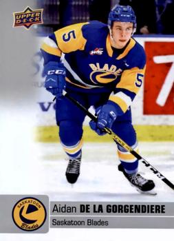 2019-20 Upper Deck CHL #227 Aidan De La Gorgendiere Front