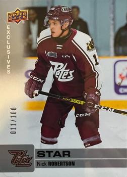 2019-20 Upper Deck CHL - Exclusives #321 Nick Robertson Front