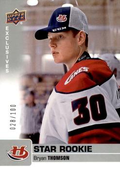 2019-20 Upper Deck CHL - Exclusives #388 Bryan Thomson Front