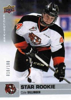 2019-20 Upper Deck CHL - Exclusives #391 Cole Sillinger Front