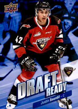 2019-20 Upper Deck CHL - Draft Ready #DR-13 Justin Sourdif Front