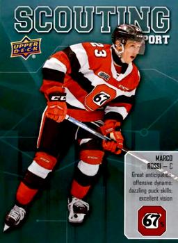 2019-20 Upper Deck CHL - Scouting Report #SR-8 Marco Rossi Front