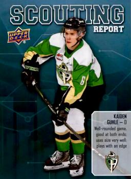 2019-20 Upper Deck CHL - Scouting Report #SR-9 Kaiden Guhle Front