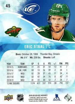 2019-20 Upper Deck Ice #45 Eric Staal Back