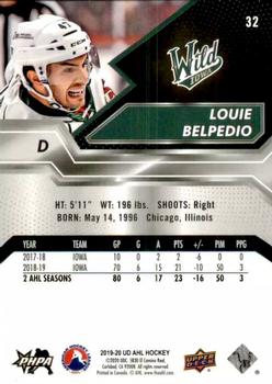 2019-20 Upper Deck AHL #32 Louie Belpedio Back